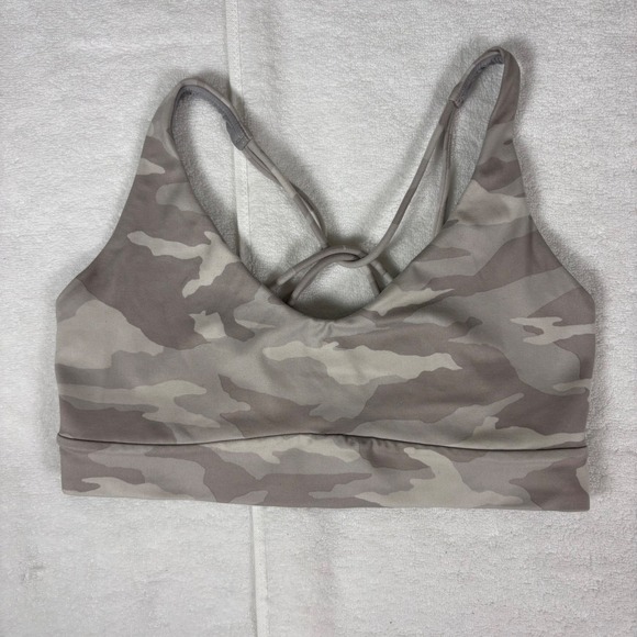 Athleta Other - Athleta Womens Camo Sports Bra Small Criss Cross Straps Medium Support Athletic